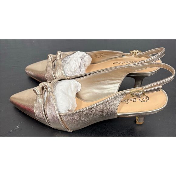Bella Vita Shoes - Bella Vita Margaret sling back gold pumps size 12